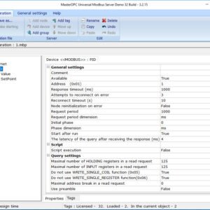 Modbus OPC server – Master OPC